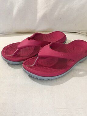 Crocs Bayaband Pink Flip Flops